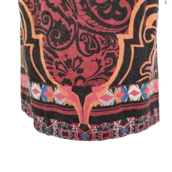 ETRO Black Paisley Wool Cashmere Turtleneck Dress - Picture 4 of 7